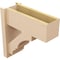 Ekena Millwork 8-in W x 20-in D x 20-in H Balboa Block Rough Cedar Woodgrain TimberThane Outlooker, Primed Tan OUTUR080X20X20BOA44RCPR - alternate 2
